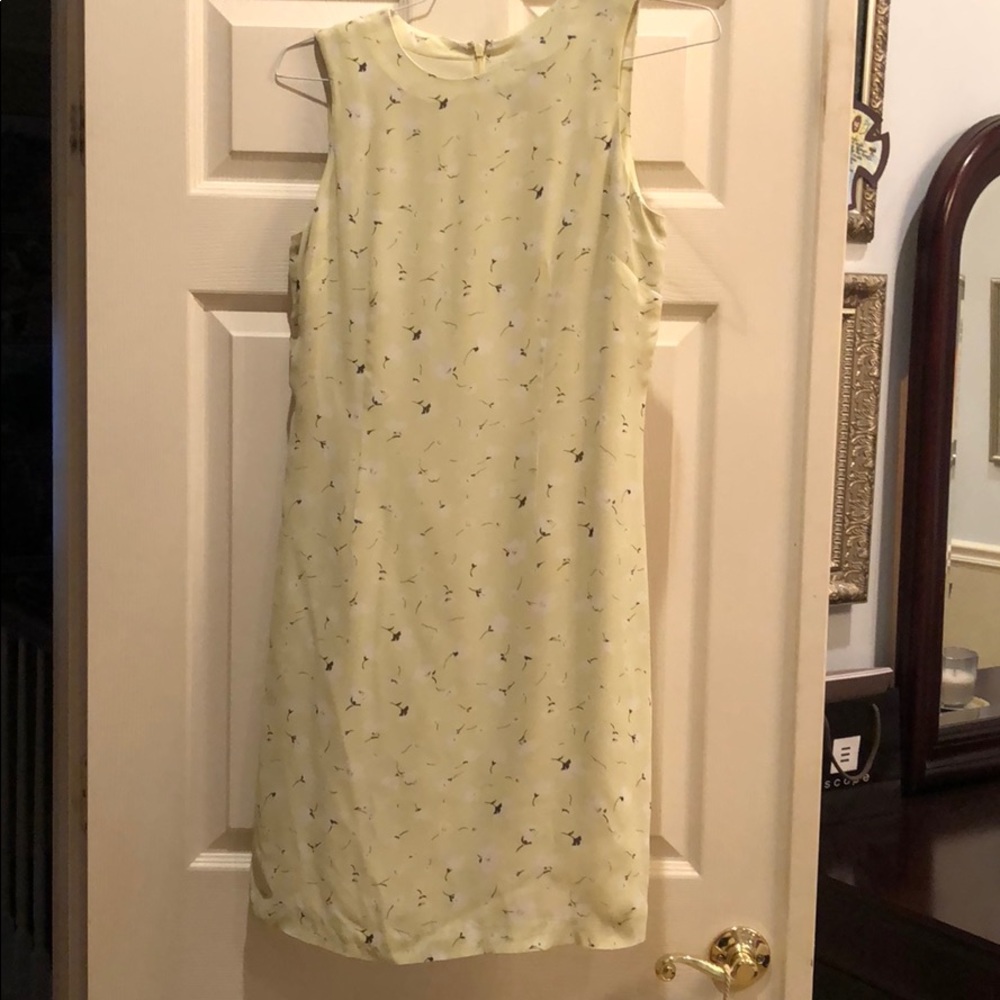 INC lime green sleeveless dress